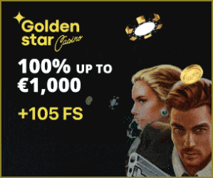 Golden Star Casino og Sportsbetting uden dansk licens - Spil online Slots med free spins uden indskud